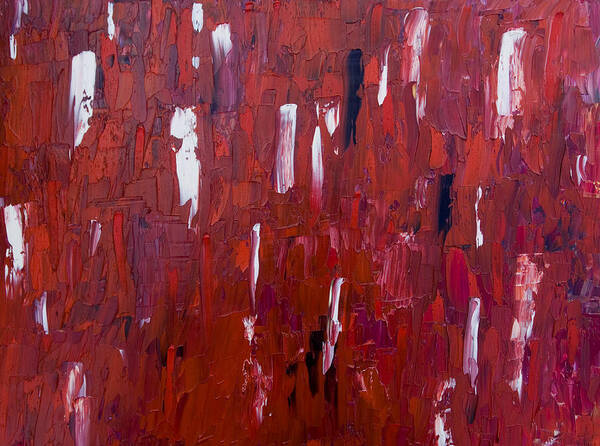 Abstract Poster featuring the painting Red 28898 by Brad Rickerby