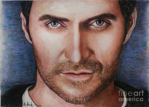 Richard Armitage Poster featuring the drawing Richard Armitage by Christine Jepsen