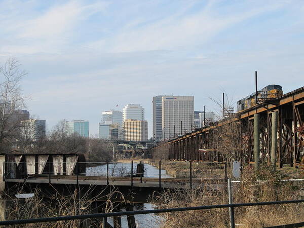  Poster featuring the photograph Richmond Virginia Skyline by Digital Art Cafe