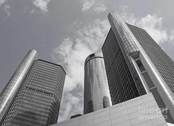 Detroit Poster featuring the photograph Rising Skyward by Ann Horn