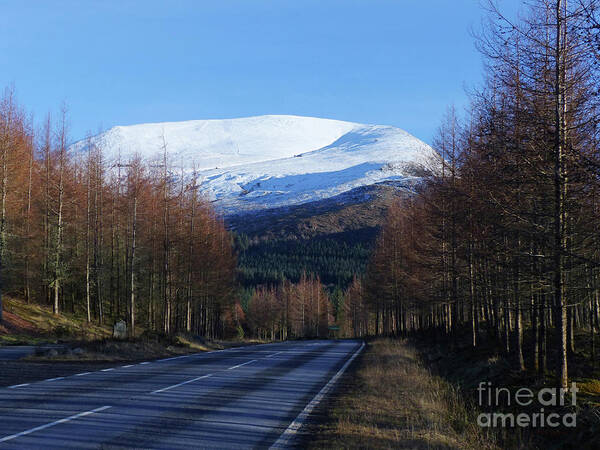 Lochaber Poster featuring the photograph The Road to Aonach Mor - Lochaber - Scotland by Phil Banks