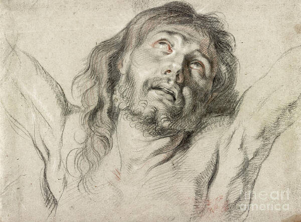 17th Century Poster featuring the drawing Rubens, Christ. by Granger