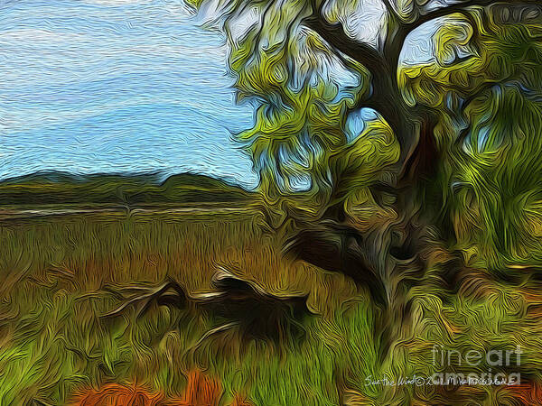 Landscape Poster featuring the digital art See The Wind 4 by Mike Massengale