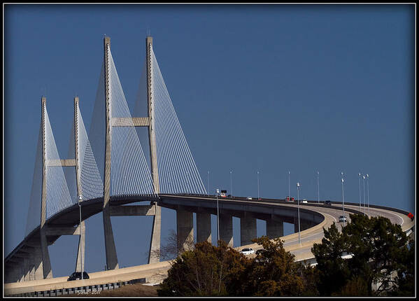 Sidney Poster featuring the photograph Sidney Lanier Bridge at Noon by Farol Tomson