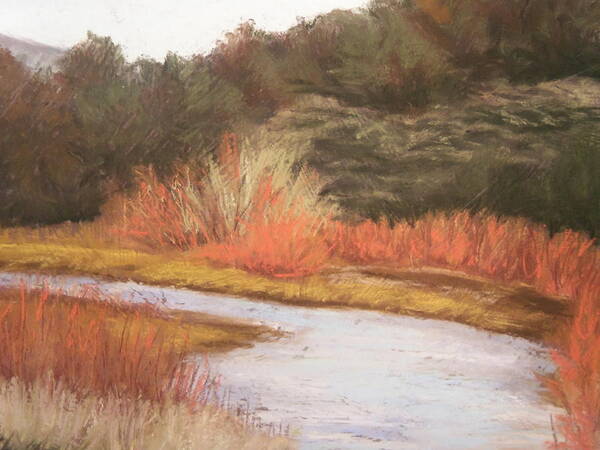 Landscape. Water Poster featuring the painting Silent Splendor by Sandi Snead