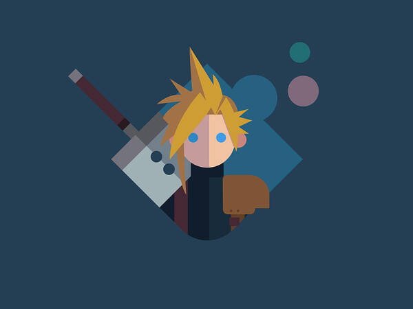 Ffvii Poster featuring the digital art Soldier by Michael Myers