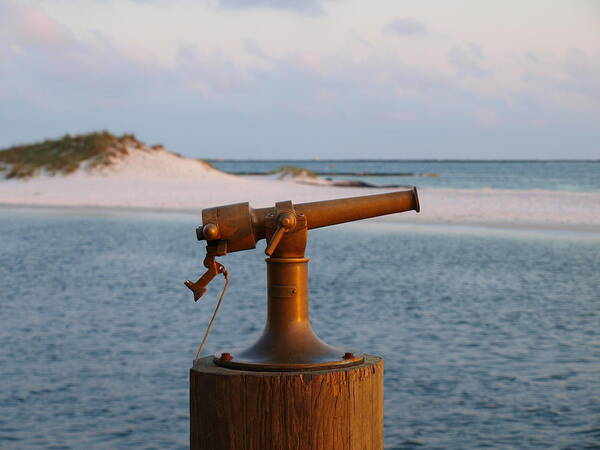 Sounding Cannon Poster featuring the photograph Sound The Sunset by James Granberry