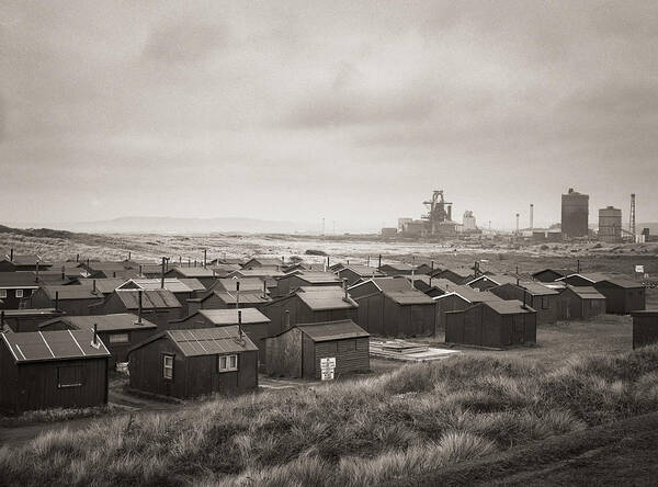 Film Poster featuring the photograph South Gare Teeside Fishing Huts by Ian Barber