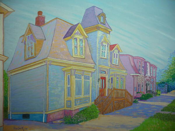 Pastels Poster featuring the pastel South Park Street by Rae Smith PSC