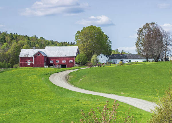 Barn Poster featuring the photograph Spring Farm by Tim Kirchoff