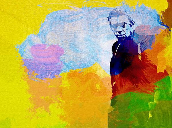 Steve Mcqueen Poster featuring the painting Steve McQueen by Naxart Studio