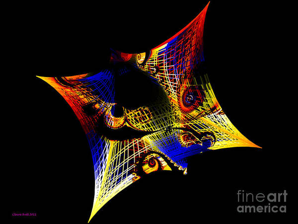 String Poster featuring the digital art String Theory by Claire Bull