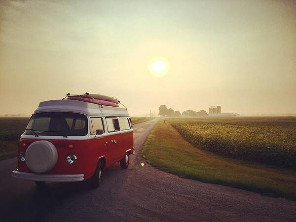 Vw Poster featuring the photograph Summer VW Vibe by Andrew Weills
