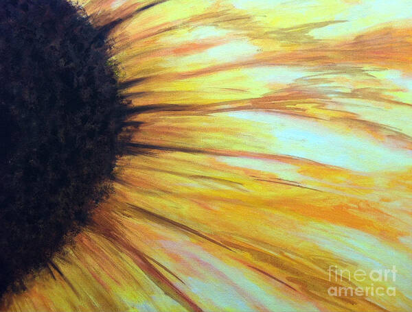Flower Poster featuring the painting Sun Flower by Sheron Petrie