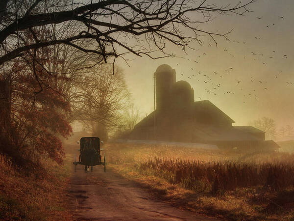 Barn Poster featuring the photograph Sunday Morning by Lori Deiter