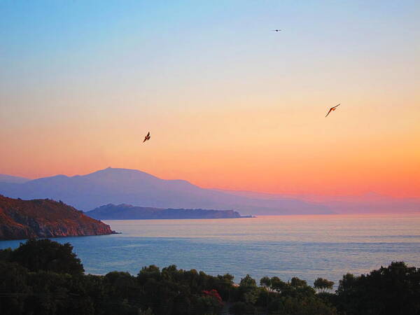 Landscape Poster featuring the photograph Sunset Serenade by Andreas Thust