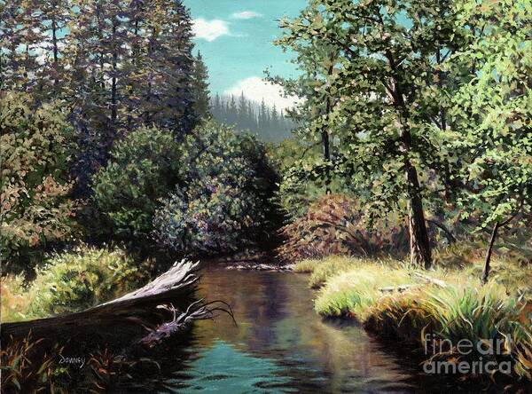 River Poster featuring the painting Taylor Creek, Lake Tahoe by Carl Downey
