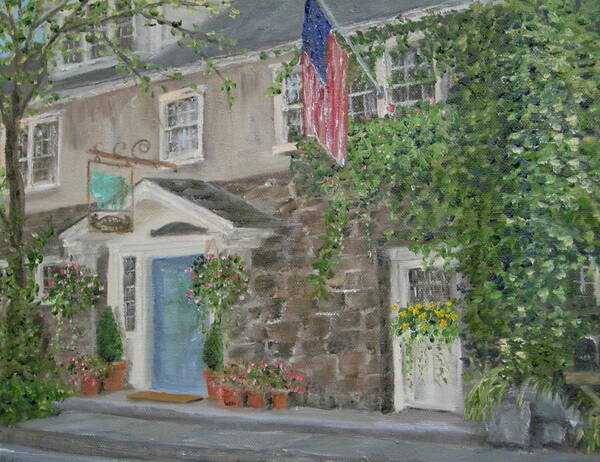 Bucks County Poster featuring the painting The Inn at Phillips Mill by Margie Perry