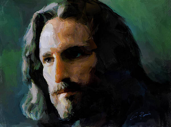 Jesus Poster featuring the digital art The Nazarene by Charlie Roman