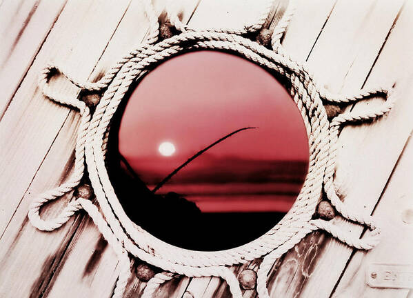 Oregon Coast Poster featuring the photograph Through the Porthole by Micki Findlay