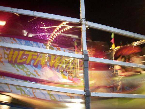 State Fair Poster featuring the photograph Tilt-a-whirl 1 by Anita Burgermeister