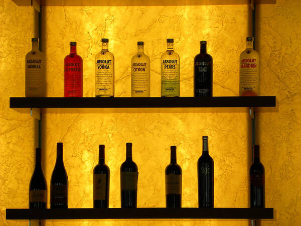 Vodka Poster featuring the photograph Top Shelf by Richard Barone