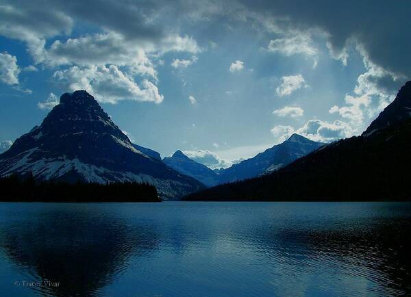 Two Medicine Lake Poster featuring the photograph Two Medicine Lake by Tracey Vivar