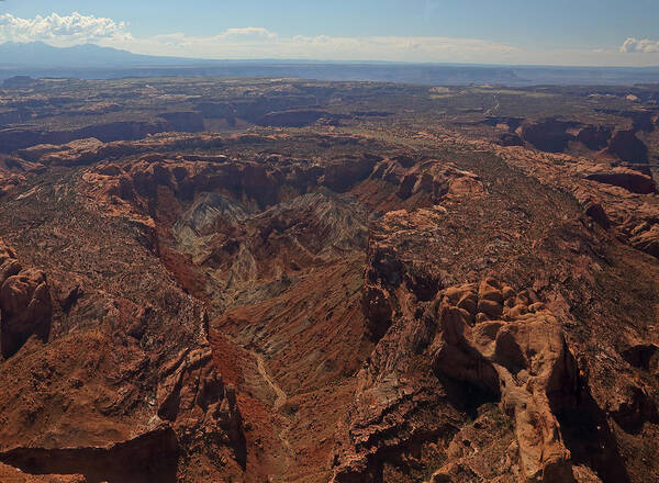 Upheaval Dome Poster featuring the photograph Upheaval Dome in Canyonlands National Park by Jean Clark