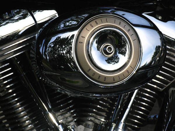 Harley Davidson Motor Company Poster featuring the photograph V-Twin Power by Juergen Roth