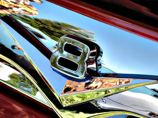 Industrial Art Poster featuring the photograph V8 -- 1956 Ford Pickup at the Paso Robles Classic Car Show by Darin Volpe