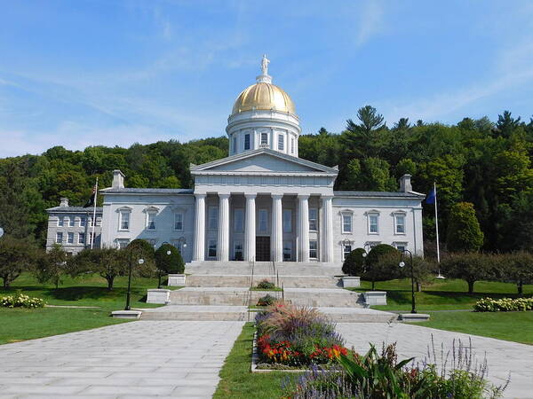 Montpelier Poster featuring the photograph Vermont State House by Catherine Gagne