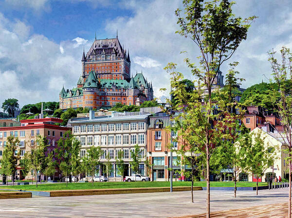 Quebec City Poster featuring the photograph Vieux-Port by David Thompsen