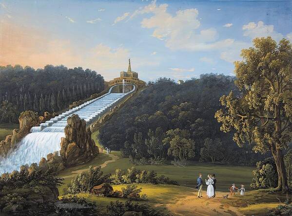 J. H. Martens Poster featuring the painting Views of the Bergpark Wilhelmshohe by MotionAge Designs