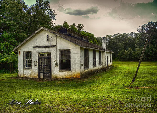 Photoshop Poster featuring the photograph Vintage School House by Melissa Messick