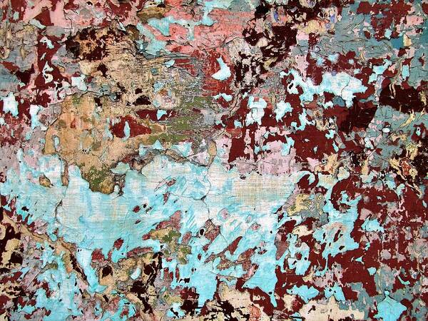 Texture Poster featuring the photograph Wall Abstract 128 by Maria Huntley