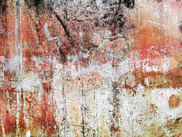 Texture Poster featuring the photograph Wall Abstract 183 by Maria Huntley