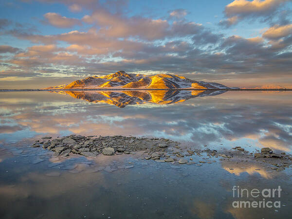 Great Poster featuring the photograph Warm Winter Sunset by Spencer Baugh