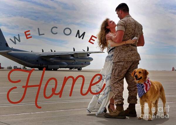 Welcome Home Poster featuring the digital art Welcome Home by Kathy Tarochione