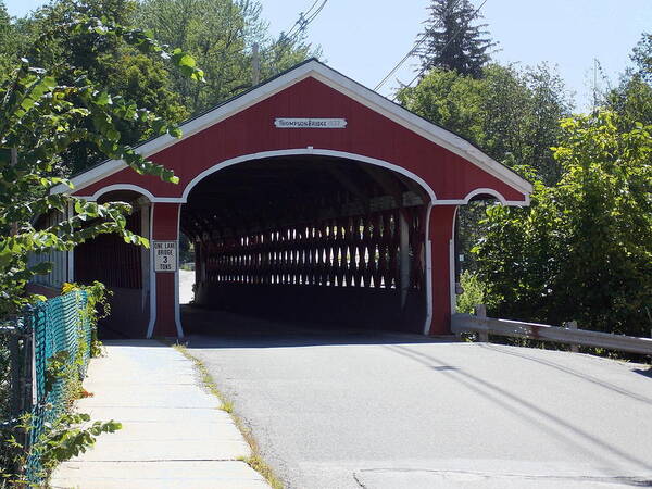 Swanzey Poster featuring the photograph West Swanzey Covered Bridge by Catherine Gagne