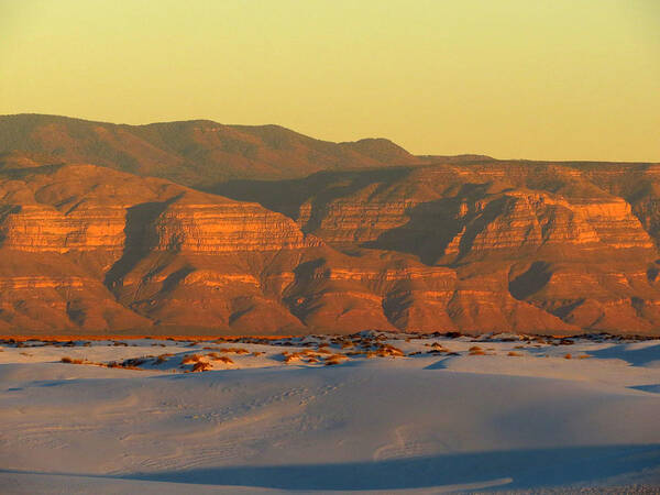 Sacramento Mountains Poster featuring the photograph White Sands Evening #39 by Cindy McIntyre