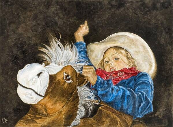 Western Paintings Poster featuring the painting Wild Imagination by Traci Goebel