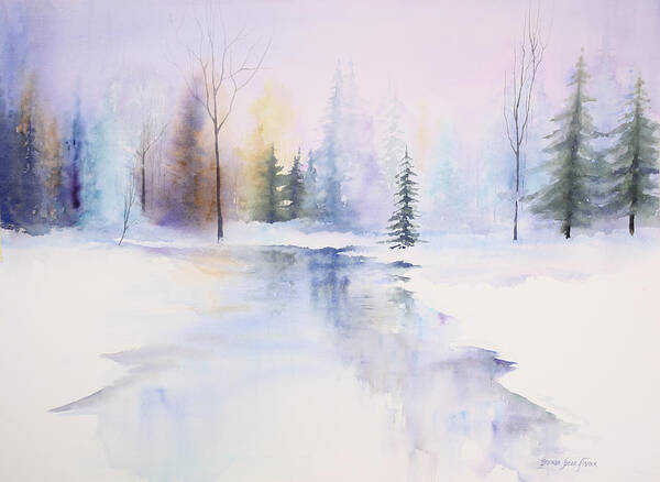 Winter Poster featuring the painting Winter Wonderland by Brenda Beck Fisher