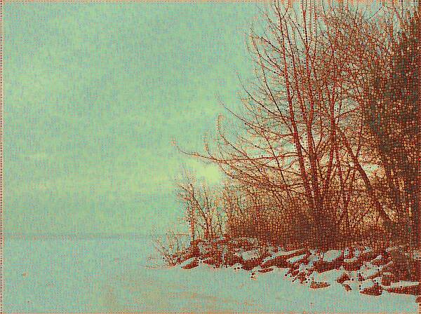 Wisconsin Winter Poster featuring the digital art Wisconsin Winter Skyline by Brenda Plyer