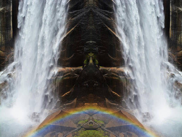 Yosemite National Park Poster featuring the photograph Yosemite Vernal Fall Mirror by Kyle Hanson