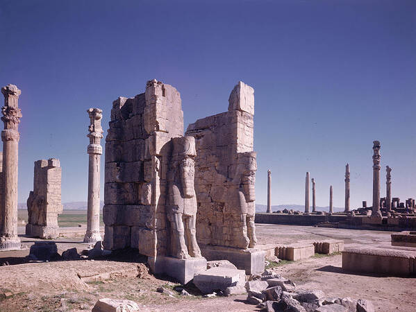 Archival Poster featuring the photograph Persepolis #2 by Dmitri Kessel