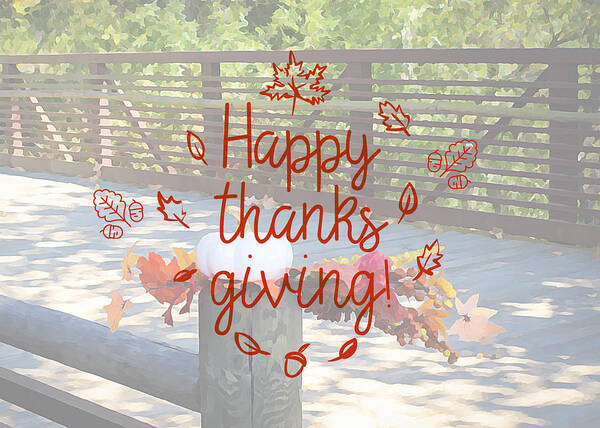 Thanksgiving Poster featuring the photograph Thanksgiving Greeting Card #1 by Alison Frank