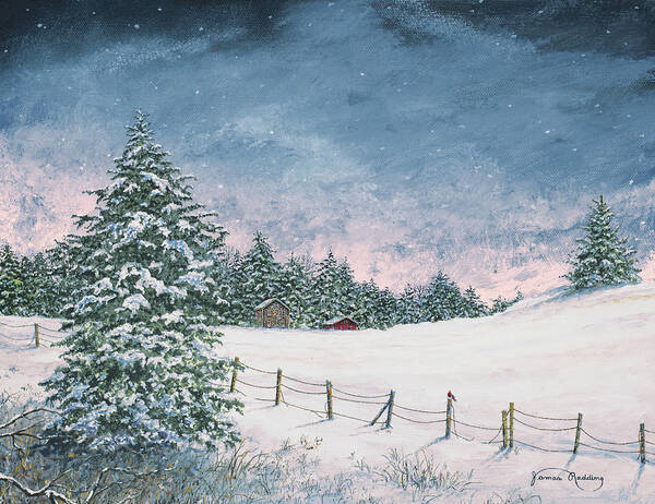 Winter Poster featuring the painting Winter Mornings #1 by James Redding