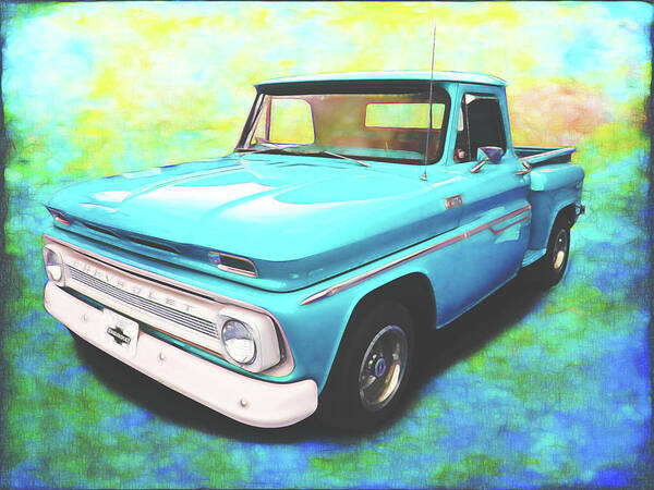 1965 Chevy Truck Poster featuring the digital art 1965 Chevy Truck by Rick Wicker