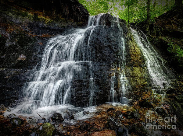 Any Vision Poster featuring the photograph A cascading waterfall by Bill Frische
