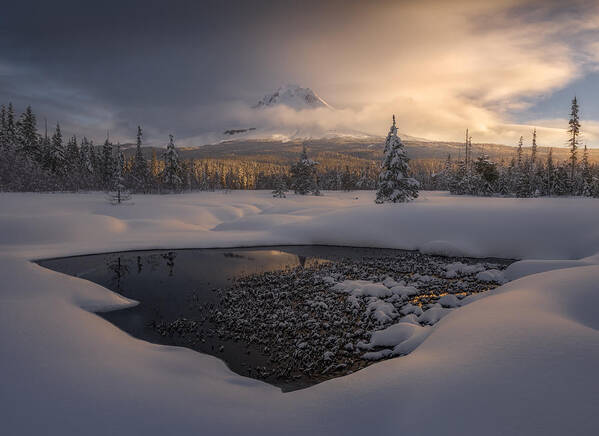 Oregon Poster featuring the photograph A Chill In The Air by Ryan Dyar